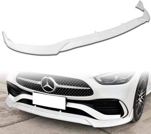 Vista 8 de Q1-TECH, borde de parachoques delantero compatible con Mercedes-Benz Clase C W206 C43 / C300 2022-2025, alerón de parachoques delantero, kit