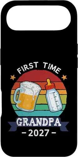 Vista 27 de First Time Grandpa 2027 Proud New Dad Grandpa Case for iPhone 17