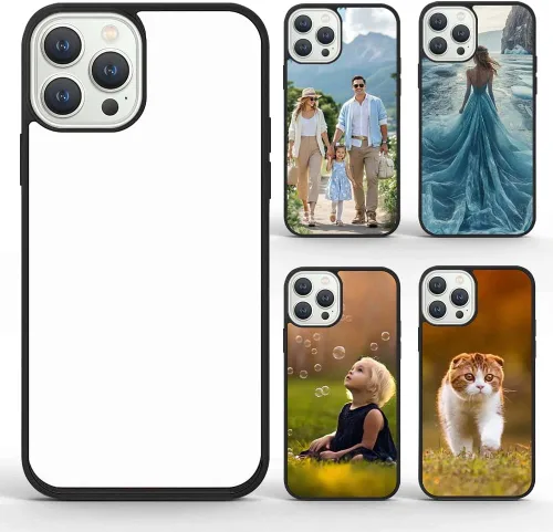 Vista 10 de Funda de teléfono de sublimación compatible con iPhone 11/5 piezas, prensa de calor personalizada imprimible en blanco, aluminio y TPU suave