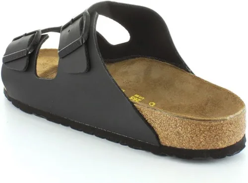 Vista 3 de Birkenstock Arizona - Sandalia unisex, cuero negro Birko-Flor, talla EE.UU. 39