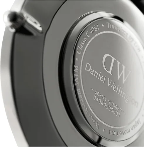 Vista 3 de Daniel Wellington Reloj Clásico Tela Oro Rosa (Poliéster)