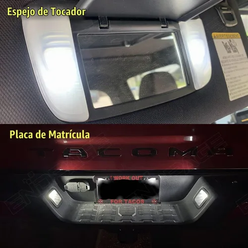 Vista 5 de Kit de Luz Interior LED Blanco de 10 Piezas para Tacoma para Toyota Tacoma 2005 2006 2007 2008 2009 2010 2011 2012 2013 2014 2015 2016 2017 2018