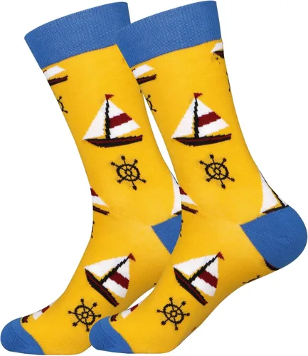 Vista 3 de xiaomaizi Calcetines de vestir divertidos y coloridos para hombre, divertidos y locos, casuales, talla 7-13