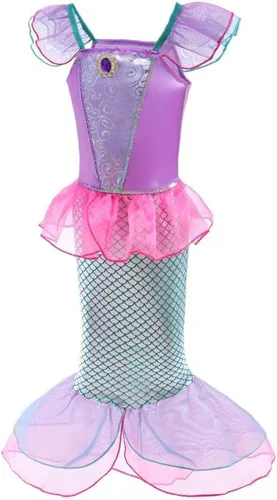 Vista 3 de Dressy Daisy Disfraz de princesa de cuentos de hadas de sirena para niñas, disfraz de cosplay