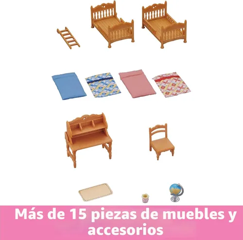 Vista 2 de Calico Critters Set de habitación infantil, papel, multicolor