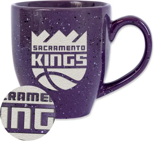 Vista 36 de Rico Industries NBA 16 oz Team Color Laser Engraved Speckled Ceramic Coffee Mug 3-Color del