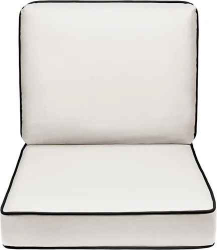 Vista 31 de Quality Outdoor Living - Cojín profundo para asiento y respaldo, 23 x 26 pulgadas, menta