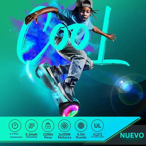 Vista 2 de SISIGAD Scooter, ruedas de flash de 6.5 pulgadas y luces LED Corlorful, todo para niñas y niños a partir de 6 años