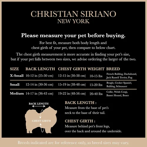 Vista 4 de Christian Siriano New York Pet Supplies - Ropa y accesorios clásicos, multicolor, pequeño