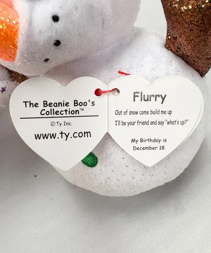 Vista 5 de TY Flurry Snowman Boo Navidad 2019