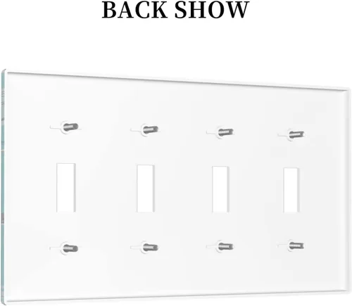 Vista 918 de Placa de Interruptor de Luz Azul de 1 Gang, Placa de Pared Decorativa de Palanca Individual, Cubierta de Placa de Pared de Palanca, Placa Frontal