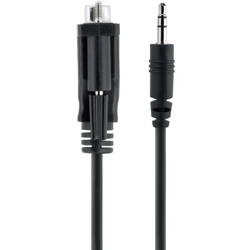 Vista 2 de StarTech - Cable serie DB9 a 0.138 in RS232 macho (9M351M-RS232-CABLE) RS232 DB9 Male to 3.5mm, Calibrate Projectors, Digital Signage, TVs via