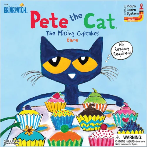 Vista 2 de Briarpatch Pete the Cat The Missing Cupcakes Game, Fans of Pete the Cat Books, Edades 3+
