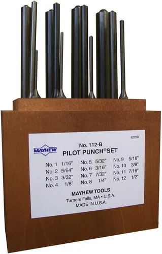 Vista 12 de Mayhew Tools 62256 - Kit de punzón piloto de 5 piezas de gran