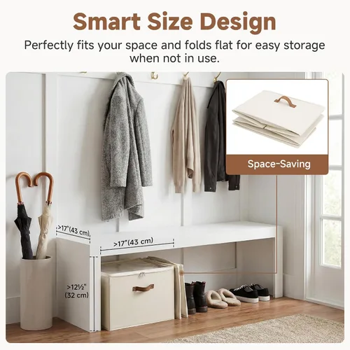 Vista 4 de Organizador de zapatos StorageWorks para clóset, cabe hasta 16 pares, contenedores de almacenamiento para zapatos con divisores ajustables y Beige