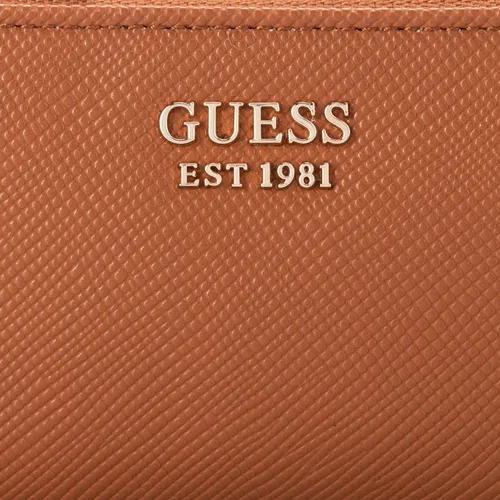 Vista 3 de GUESS Laurel - Cartera con cremallera para mujer, Oro