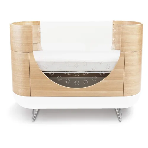 Vista 4 de Ubabub Cuna convertible Pod 2 en 1 con kit de conversión de cama junior Natural