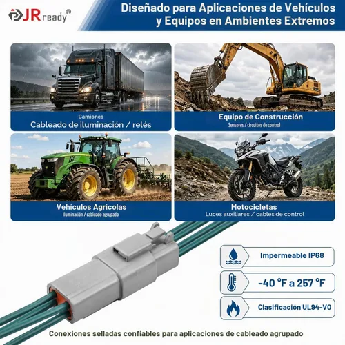 Vista 6 de JRready ST6327-4 Deutsch DT Kit de conector de 4 pines 5