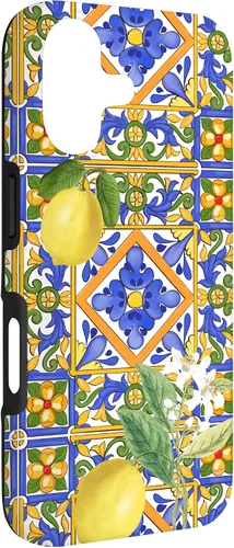 Vista 3 de Sicilian,Italian,Summer,Tiles,Citrus,Mosaic,Majolica Art Case for iPhone 17