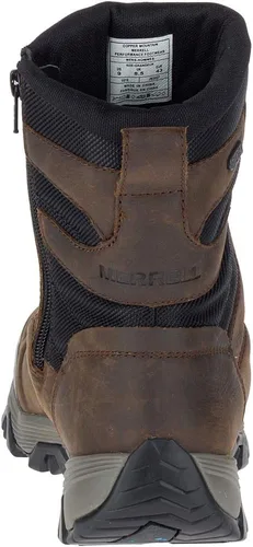 Vista 7 de Merrell Coldpack Ice, Botas de nieve polares impermeables de hombre con cremallera de 8 pulgadas