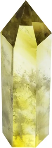 Vista 8 de Mina Heal Juego de varitas de cristal, 3 piezas, cuarzo, cuarzo transparente y cuarzo amarillo
