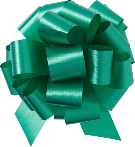 Vista 9 de Berwick The Perfect Bow Pull Ribbon, tamaño acabado de 5.5 pulgadas con 20 bucles, verde cítrico, 50 piezas