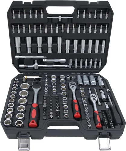 Vista 8 de Hantinstom Ultimate Sockets Set de herramientas de mano integral, perfecto para el hogar, colegio, dormitorio, coche, kit de emergencia ideal