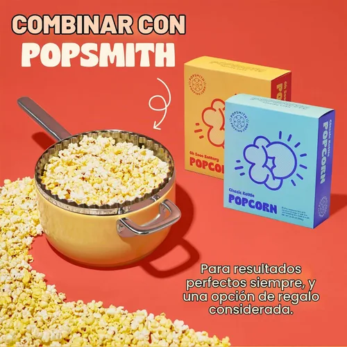 Vista 9 de Popsmith Kits pre-medidos de palomitas de maíz: cinco kits de palomitas de maíz con mantequilla de 4 onzas con aceite de coco con sabor a