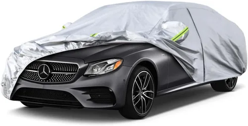 Vista 43 de Kaugung Funda para Coche de Ajuste Personalizado BMW Serie 3 E30 (1982-1994), 7 Capas Resistente al Viento Todo Clima Impermeable Cubierta Exterior