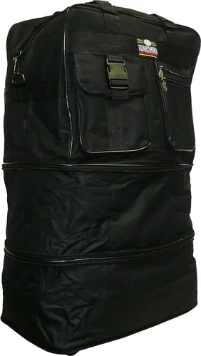 Vista 2 de Paquete de 2, bolsas con ruedas expandibles de 40 pulgadas, Negro