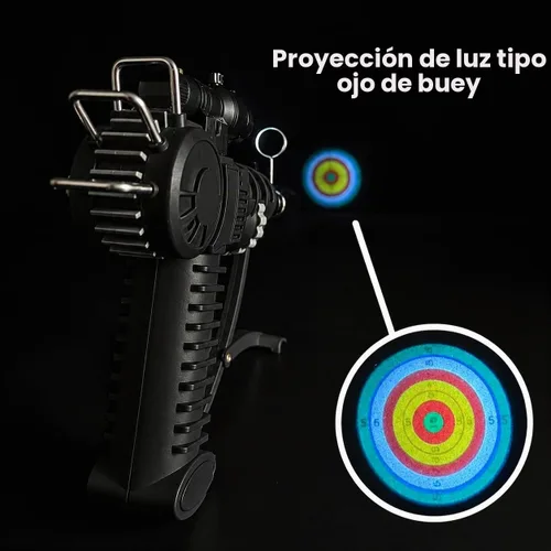 Vista 3 de Encendedor de Antorcha Raygun de THiCket, con Llama Ajustable y Bloqueo de Seguridad (Negro)