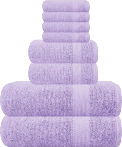 Vista 131 de GLAMBURG Juego de 2 Sábanas de Baño Extra Grandes de Algodón Premium de 700 GSM - 100% Algodón Peinado - 2 Sábanas de Baño 35x70 pulgadas - Calidad