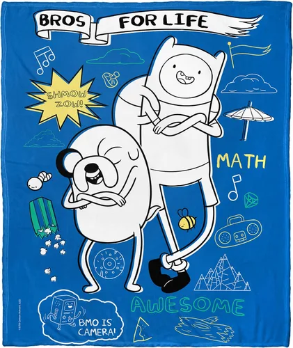 Vista 23 de Northwest Adventure Time - Manta de seda táctil, 50 x 60 pulgadas, Adventure Comic