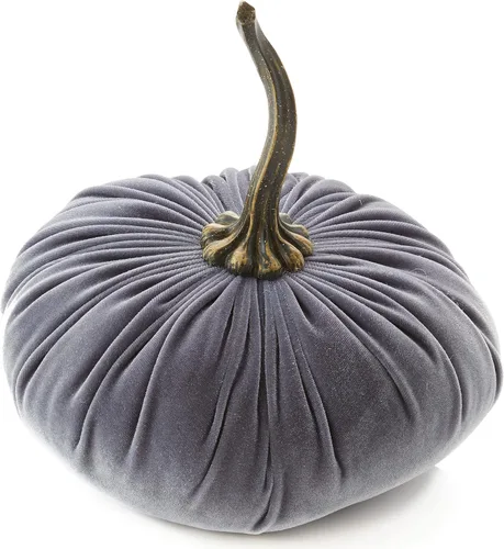 Vista 13 de Your Heart's Content Calabaza de terciopelo de 9 pulgadas, decoración de otoño hecha a mano, centro de mesa de boda de otoño, decoración rústica