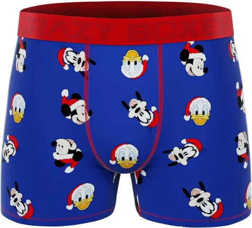 Vista 2 de CRAZYBOXER Disney - Calzoncillos tipo bóxer para hombre paquete de 3