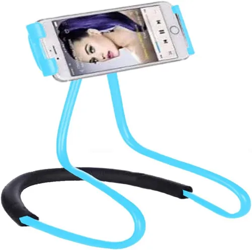 Vista 9 de Soporte de teléfono para el cuello - Soporte universal para colgar en el cuello, de uso sencillo, giratorio, con múltiples funciones, soporte Negro