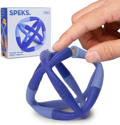 Vista 7 de Speks Fleks - Juguete magnético de silicona flexible, divertido juguete de escritorio para adultos y adolescentes a partir de 14 años, artilugio