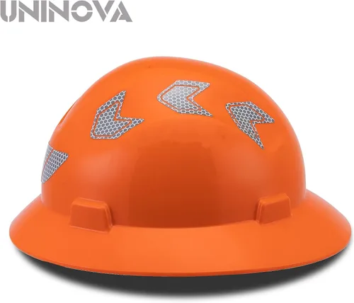 Vista 4 de Casco de ala completa para hombre, aprobado por ANSI, OSHA Cascos De Construccion Clase E, Casco de seguridad de ala completa para la construcción