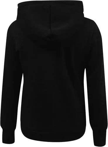 Vista 3 de Sudadera con capucha con cremallera oblicua de las mujeres con capucha con cremallera completa con capucha y bolsillos