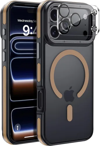Vista 82 de Funda magnética para iPhone Air con protector de lente de cámara, protección grado militar de 10 pies, compatible con funda MagSafe Slim para iPhone