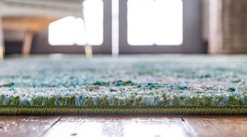 Vista 4 de Unique Loom Penrose Collection - Alfombra de área - Blake (2' 2" x 3' 1" Rectángulo, Verde/Beige)