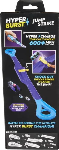 Vista 8 de Hyper Burst Jump Strike Playset Race and Battle! Customizable Race Track & Micro Scale Cars Over 600+ MPH Scale Speed!