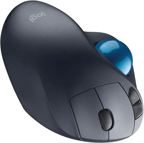 Vista 3 de Logitech, LOG910001799, M570 Ratón inalámbrico Trackball, 1, gris oscuro