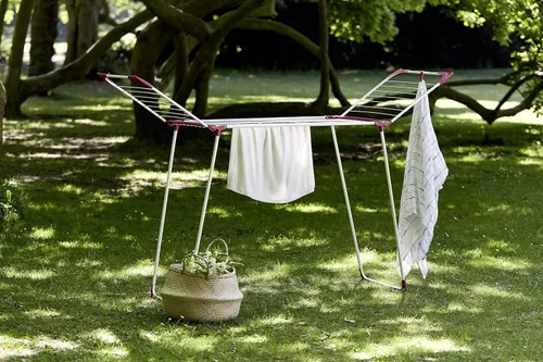 Vista 8 de Wenko Secador de ropa 42.7 ft Summer Dry-42.7 ft Longitud de secado, metal, blanco, 18.1 x 60.2 x 29.9 in