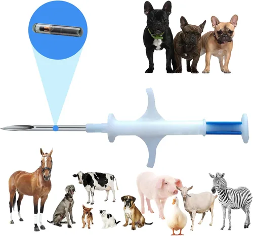 Vista 7 de ISO - Microchips de identificación para mascotas, paquete de 20 unidades, mini pequeños de 0.049 x 0.276 in, uso para animales pequeños, cachorros