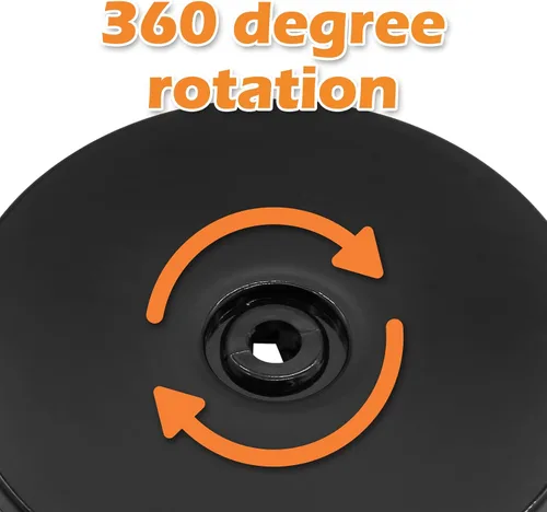 Vista 5 de Piutouyar Rodamientos de Tocadiscos de Plástico, Tocadiscos de 4 Pulgadas / 100mm de Acrílico Negro para Organizador de Especias de Cocina, Mesa