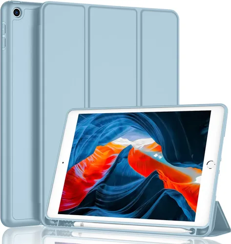 Vista 32 de iMieet - Funda para iPad de 9ª generación 2021/iPad de 8ª generación 2020 de 10.2 pulgadas con soporte para lápices, funda para iPad de 7ª