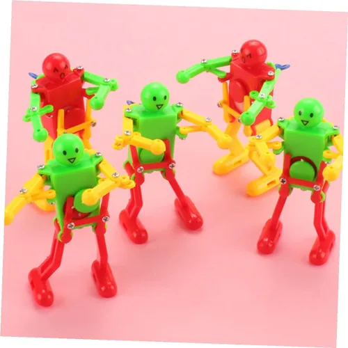 Vista 8 de CHILDWEET 4pcs Windup Dancing Robot para movimiento mecánico ligero divertido educativo sin batería requerida color aleatorio