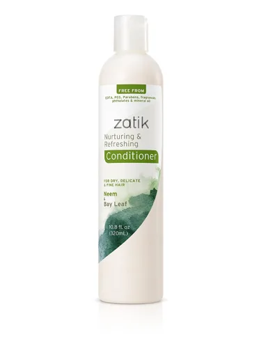 Vista 4 de Zatik Naturals - Set combinado de otoño para el cabello (champú nutritivo + acondicionador + suero para el cabello)