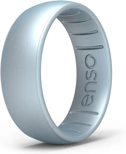 Vista 11 de Enso Rings - Anillo de silicona Classic Elements Fabricado en los Estados Unidos Cómodo, transpirable y seguro